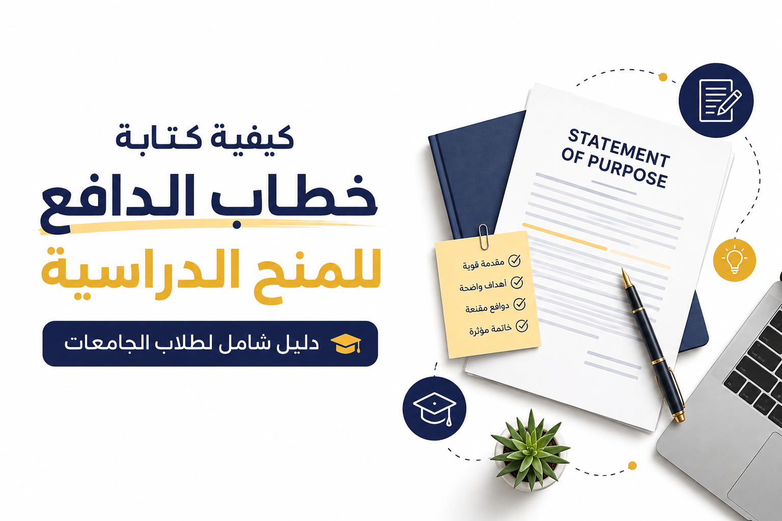كيفية كتابة خطاب الدافع للمنح الدراسية (دليل شامل لطلاب الجامعات)